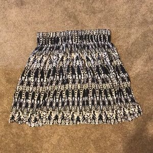 H&M Patterned Skirt with Pockets Size S